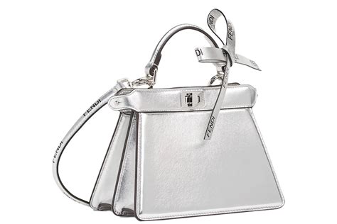 fendi peekaboo silver